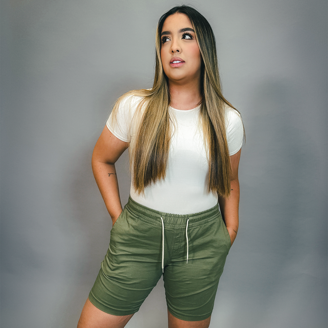 ¡3 BERMUDAS EN DRIL ELÁSTICO POR $199.500! [50%OFF]